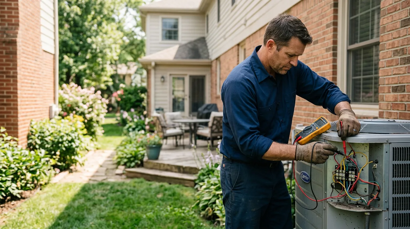 HVAC technician working near Dearborn, MI